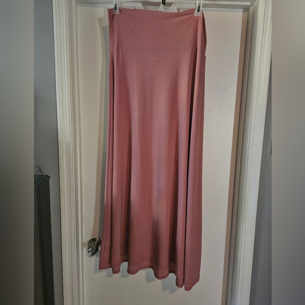 LuLaRoe Rose colored Maxi Skirt XL